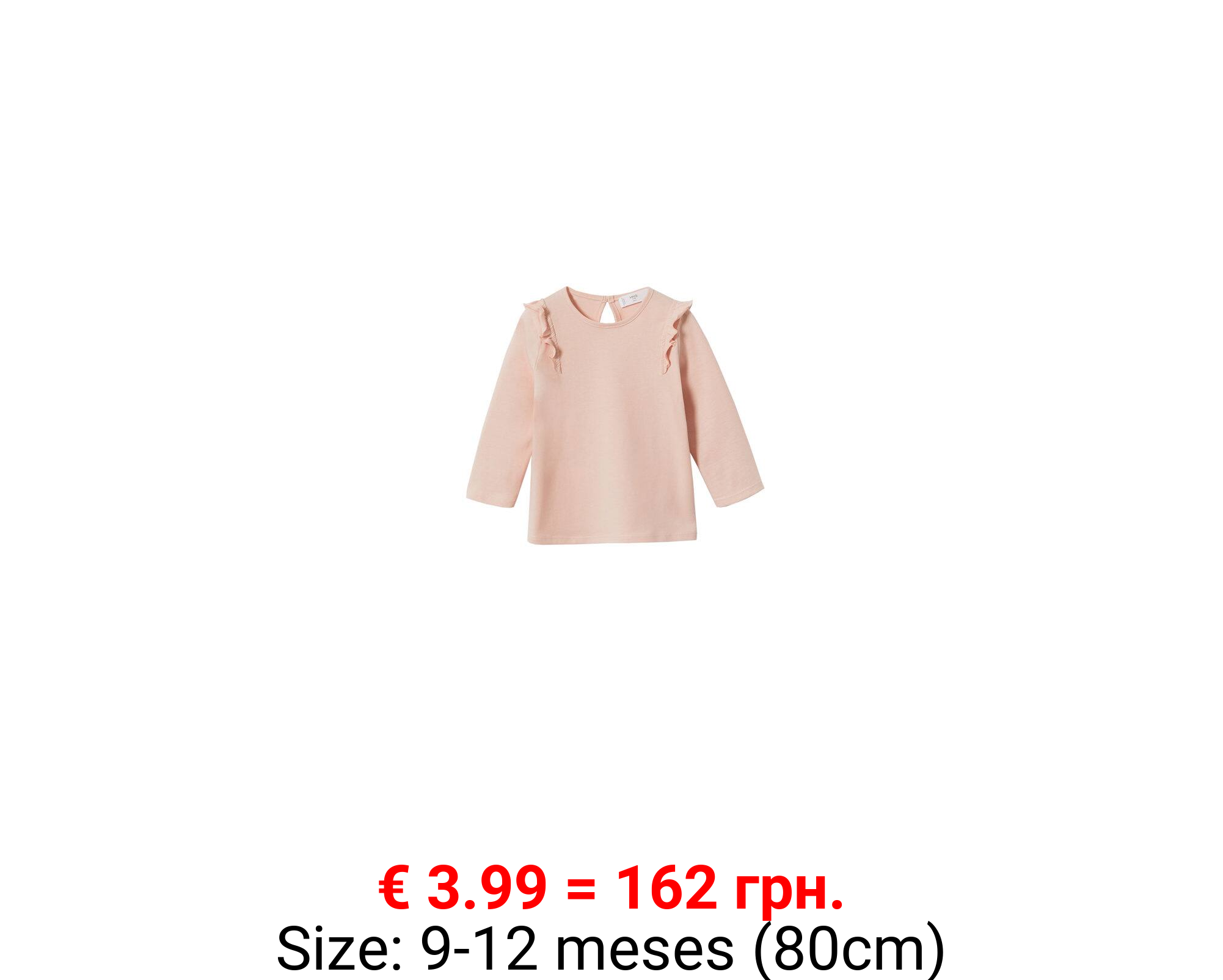 Camiseta manga larga volantes