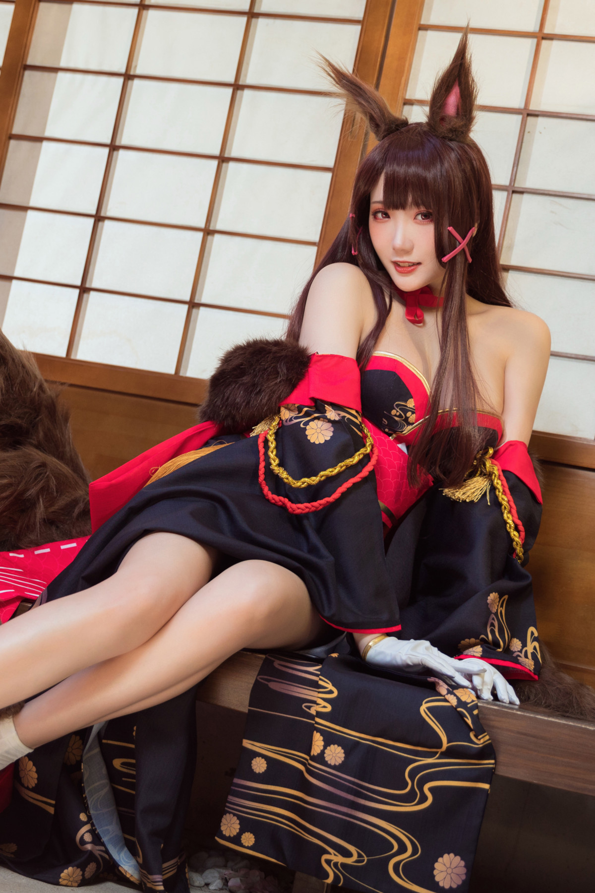 Cosplay 瓜希酱 赤城 Akagi 25