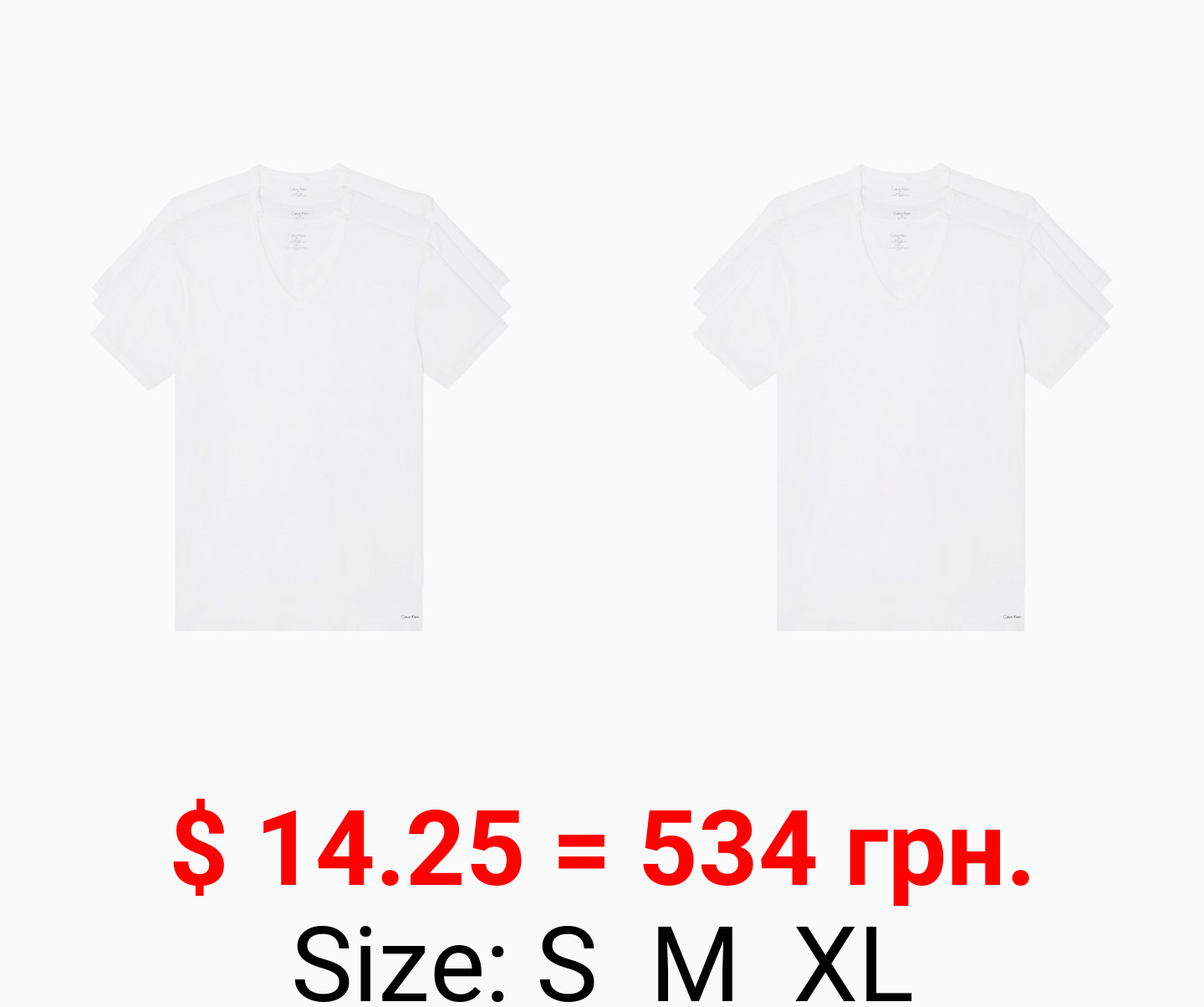 Cotton Stretch 3-Pack V-Neck T-Shirt