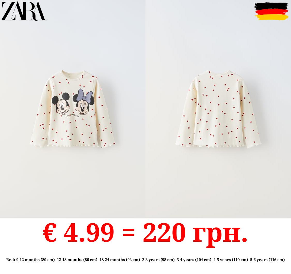 MICKEY AND MINNIE MOUSE © DISNEY RIBBED T-SHIRT