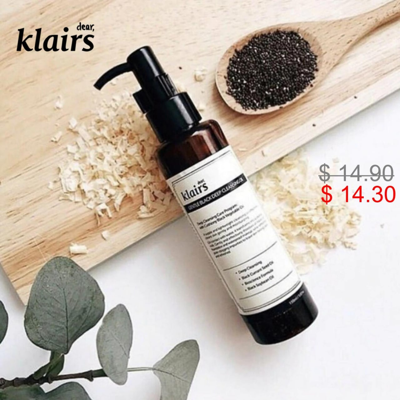 Klairs gentle black cleansing oil. Dear, Klairs gentle Black facial Cleanser 140 мл.. Klairs gentle Black facial Cleanser, очищающая пенка для умывания, 140 мл. Dear, Klairs пенка нежная для умывания - gentle Black facial Cleanser, 20мл. Dear, Klairs gentle Black Cleansing Puff.