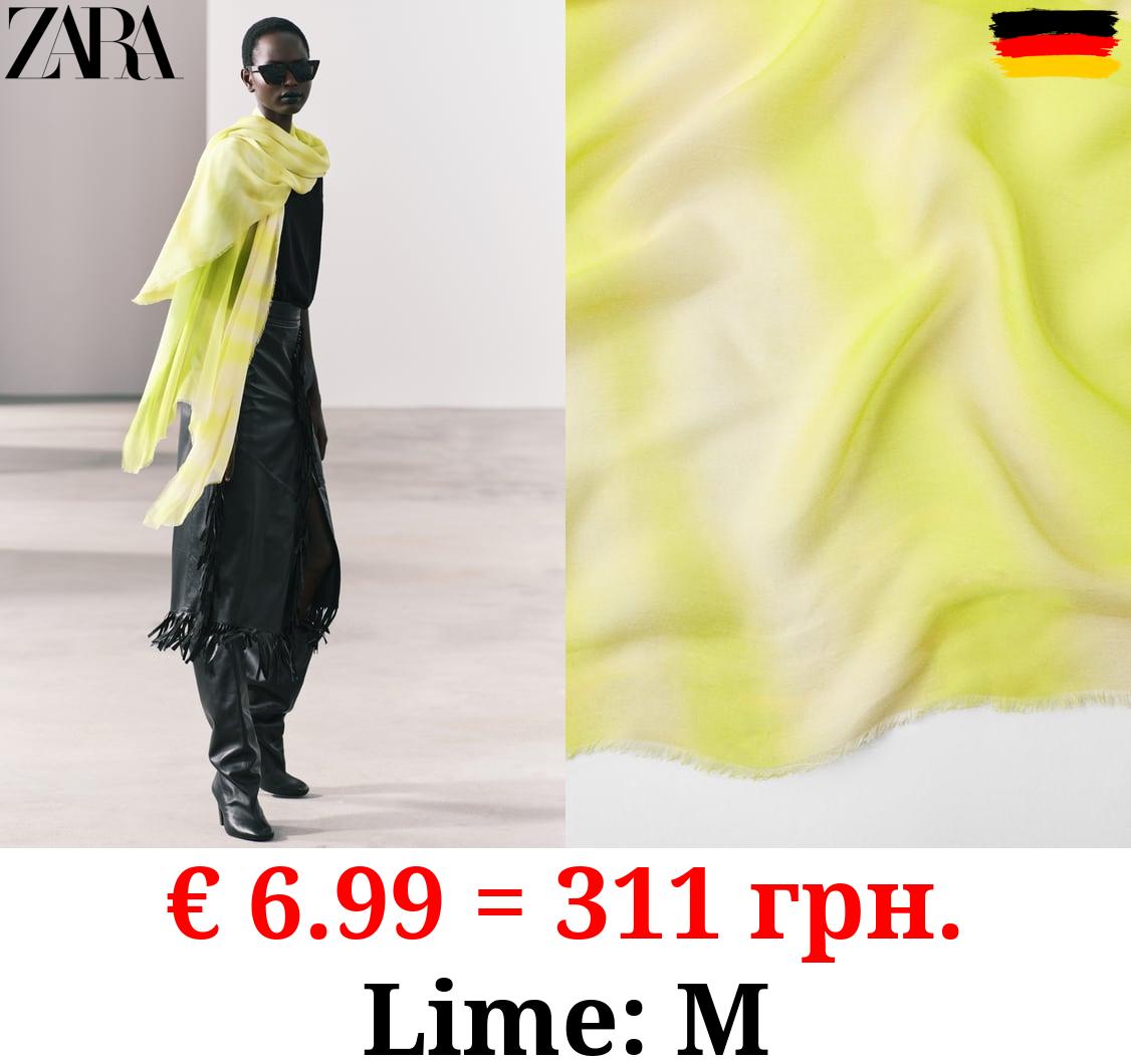 SILK AND MODAL PRINTED SCARF