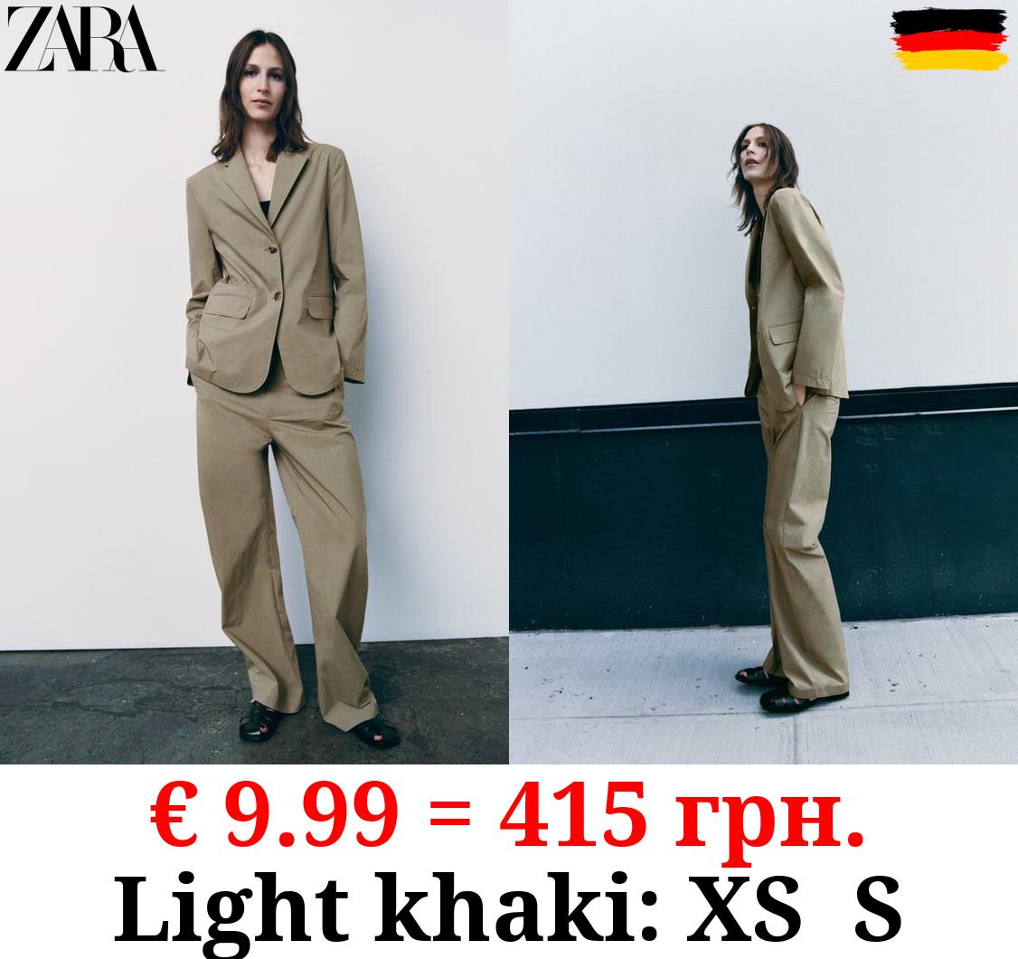 CASUAL STRAIGHT-LEG TROUSERS