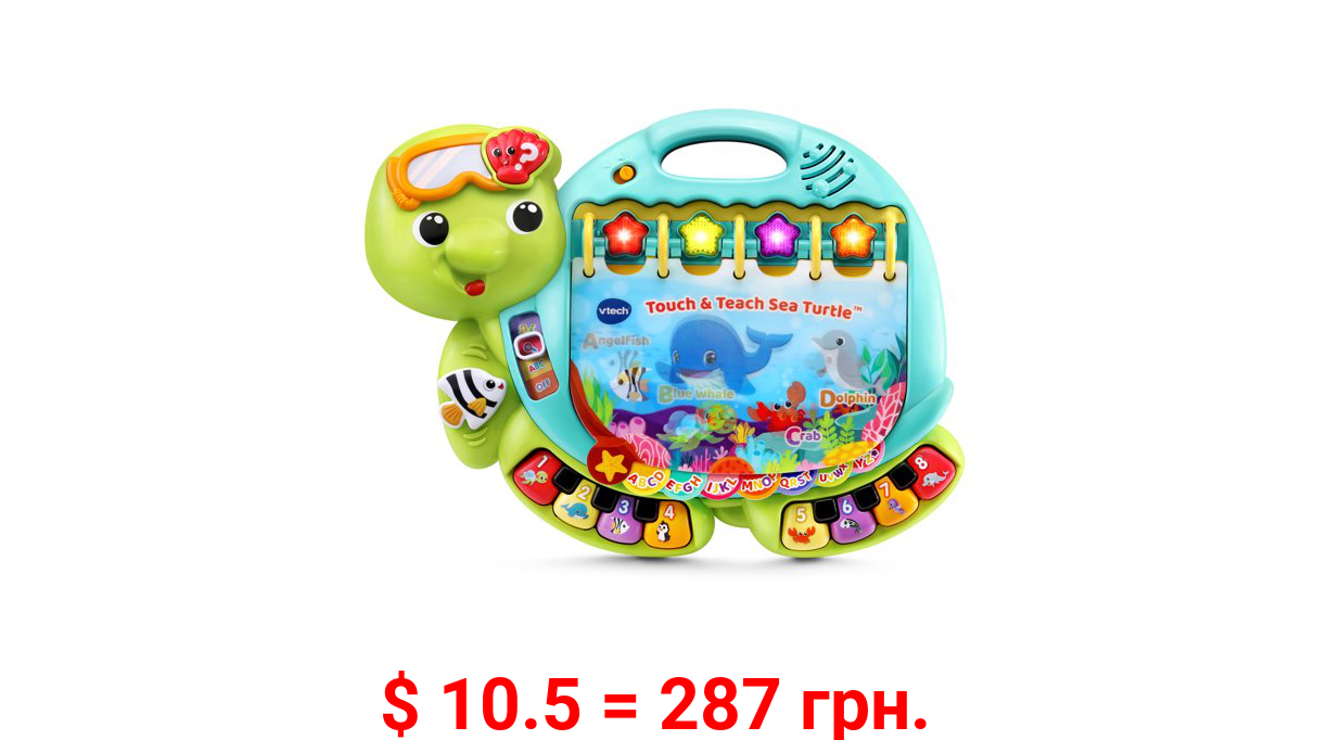 VTech Touch and Teach Sea Turtle Interactive Learning Book for Kids