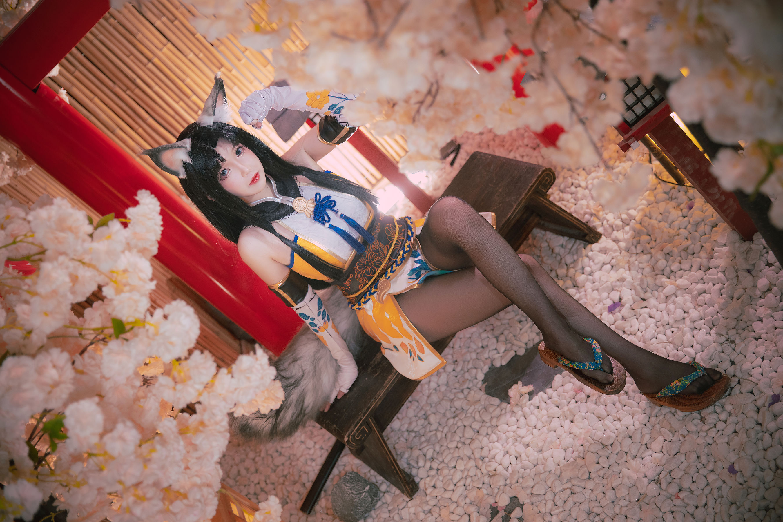 [福利COS]_动漫博主雪晴Astra_-_永劫无间_黑丝胡桃-写真图集共24P 9