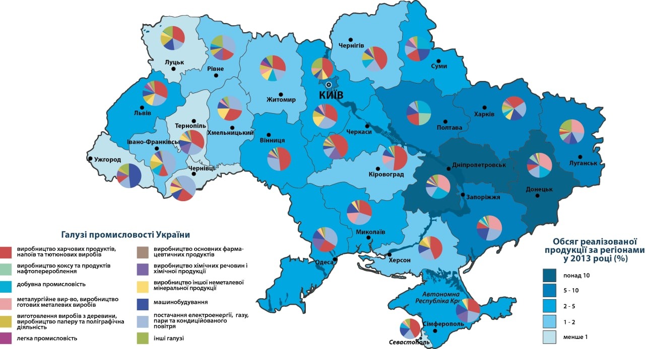 карта рек украины