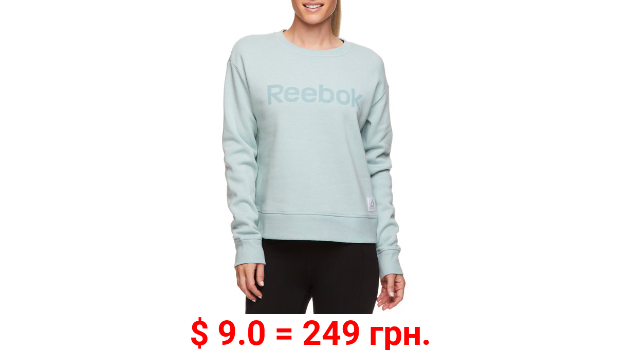 Reebok Womens Cozy Crewneck Sweatshirt with Graphic