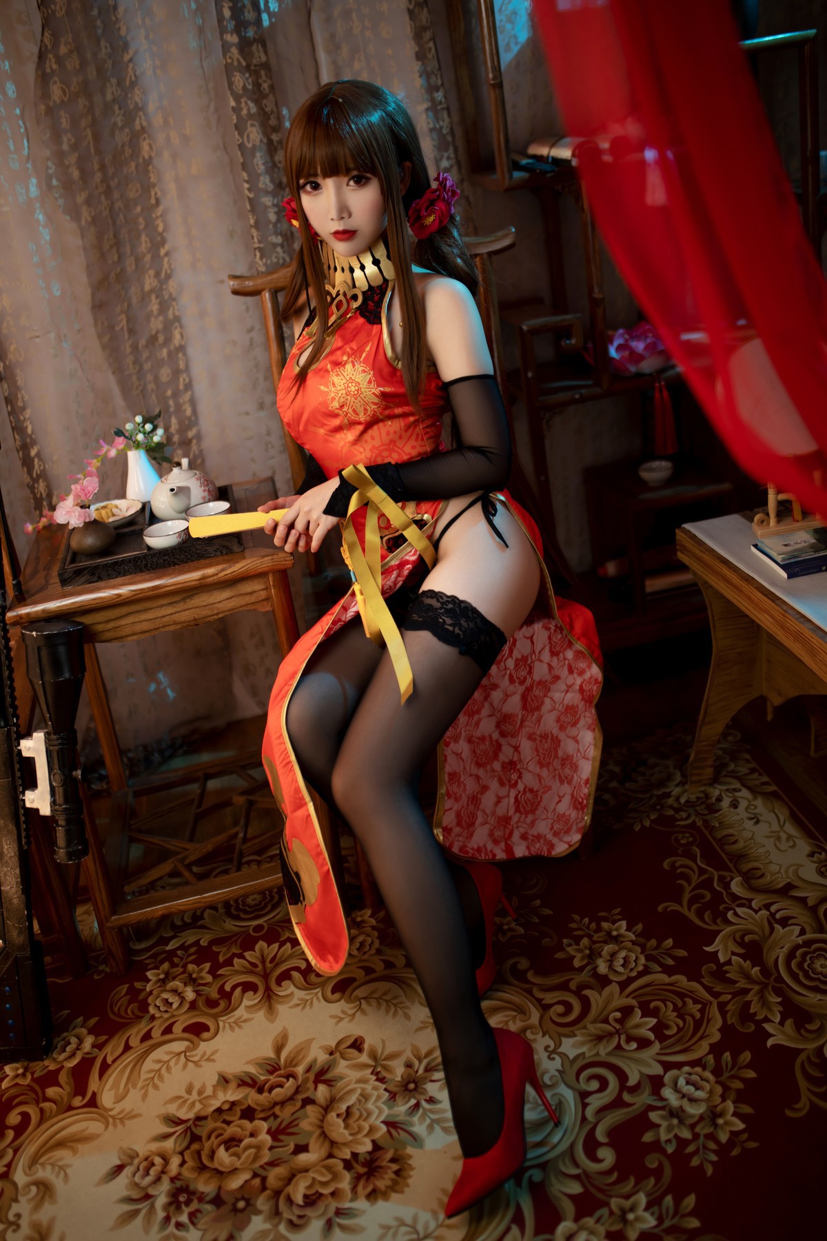 Cosplay 面饼仙儿 DSR50 红牡丹 1