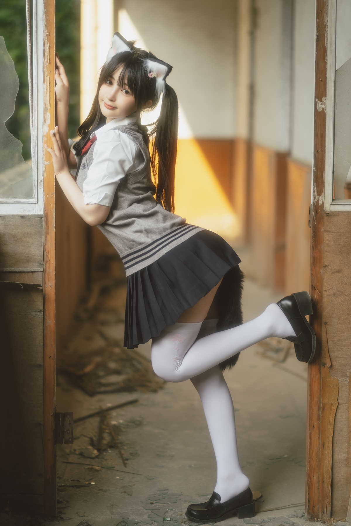 桜井宁宁 Cosplay 废墟jk 7