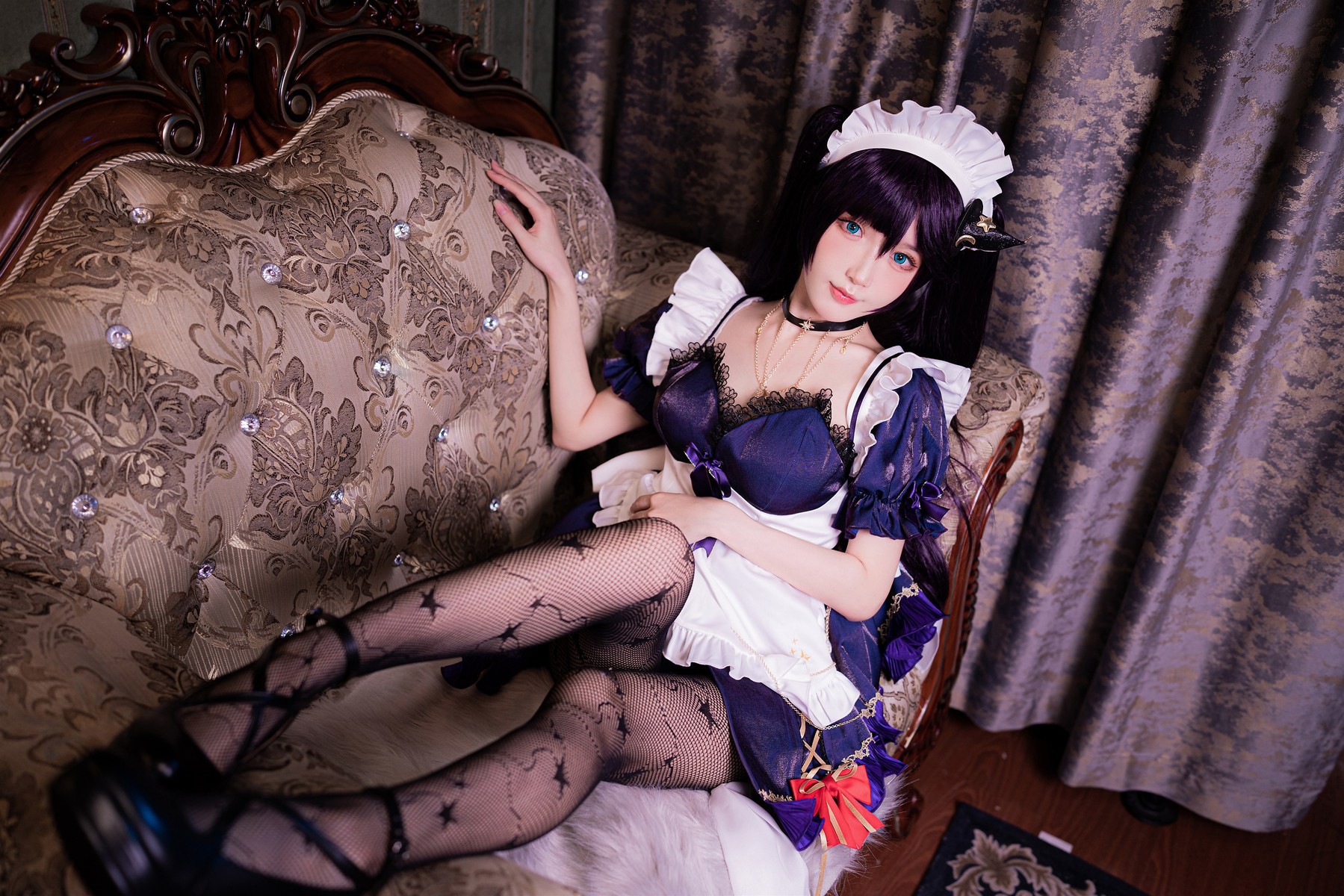 阿包也是兔娘 Cosplay 莫娜女仆 7