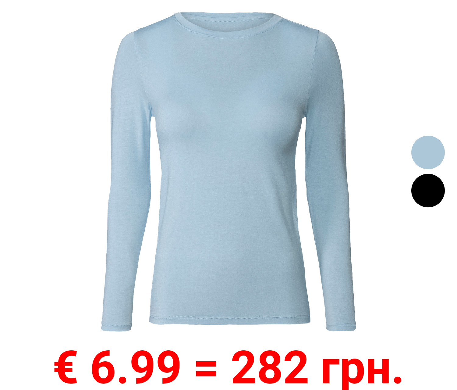 esmara® Damen Thermo-Unterhemd, langarm