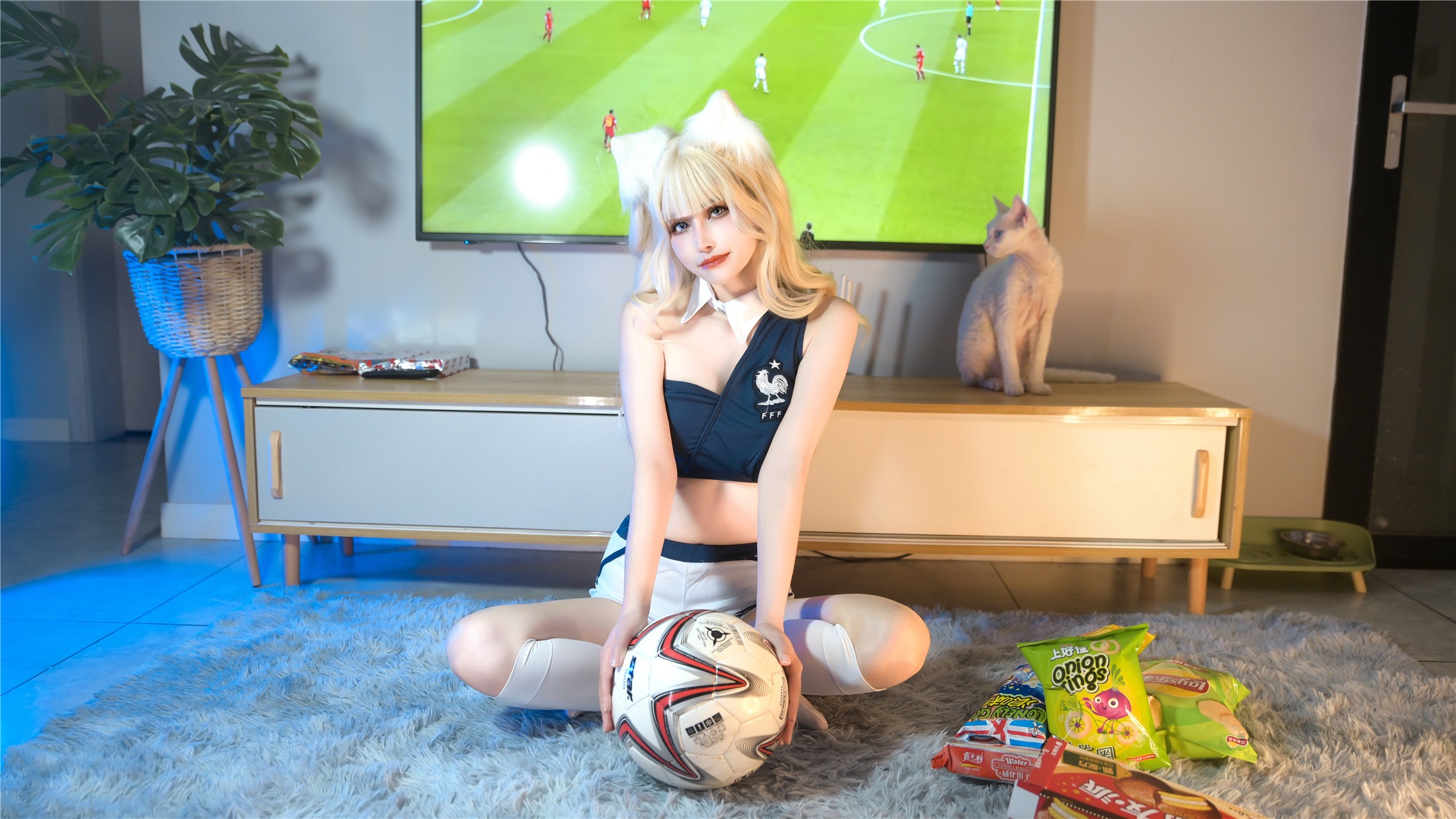 鹿八岁 - 足球少女 101P 3