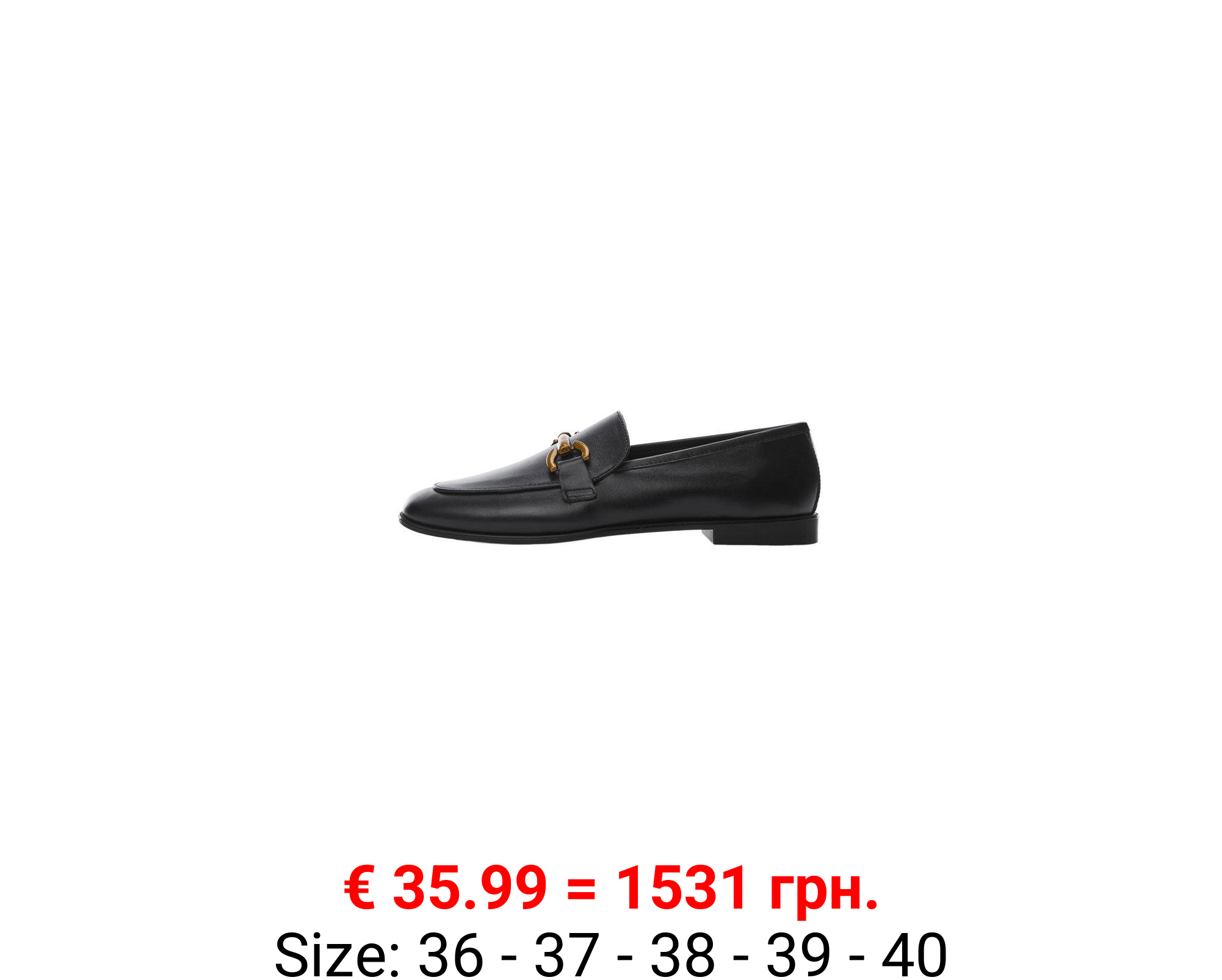 Mocasín piel hebilla