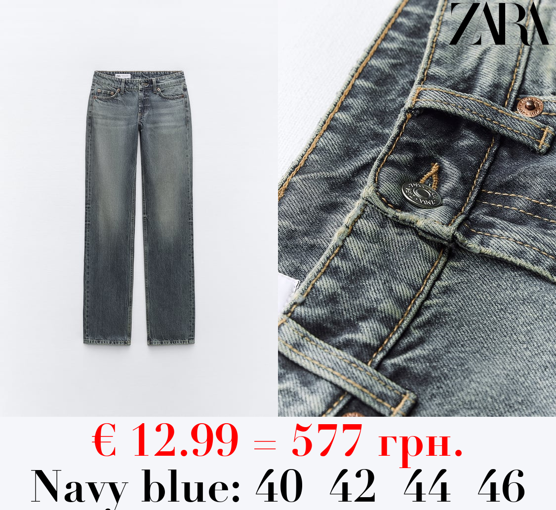 TRF STRAIGHT LOW-RISE JEANS