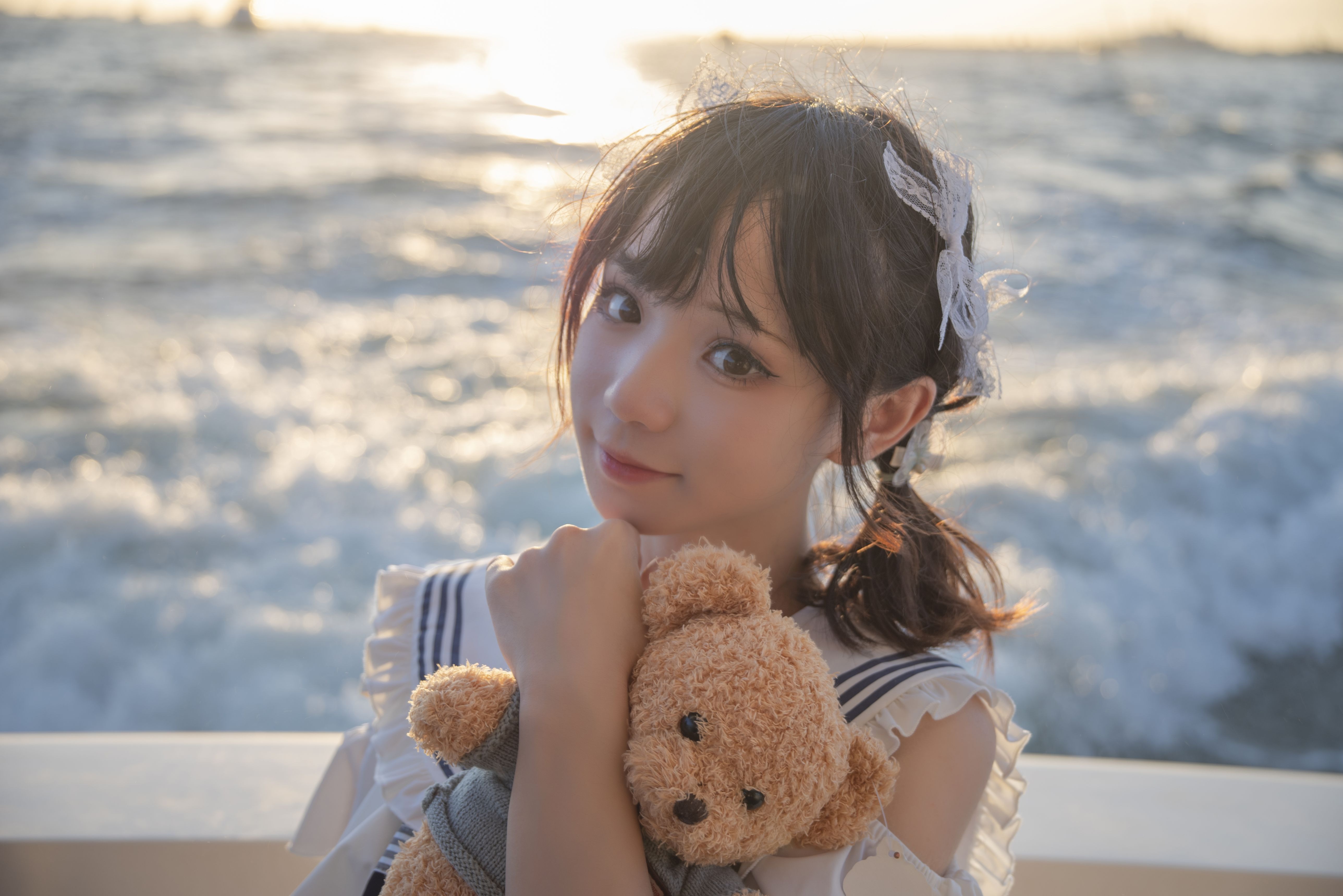 花柒Hana - 三亚熊之海军风泳装 [12P-153MB] 6