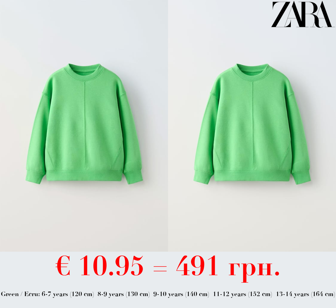 BASIC PLUSH SWEATSHIRT
