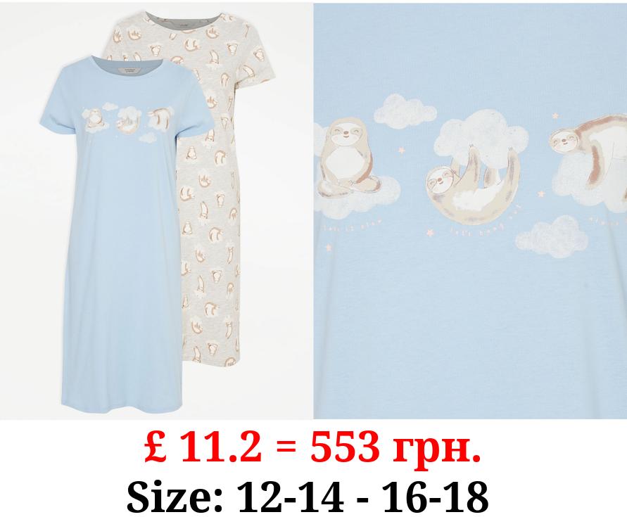 Sloth Nightdresses 2 Pack