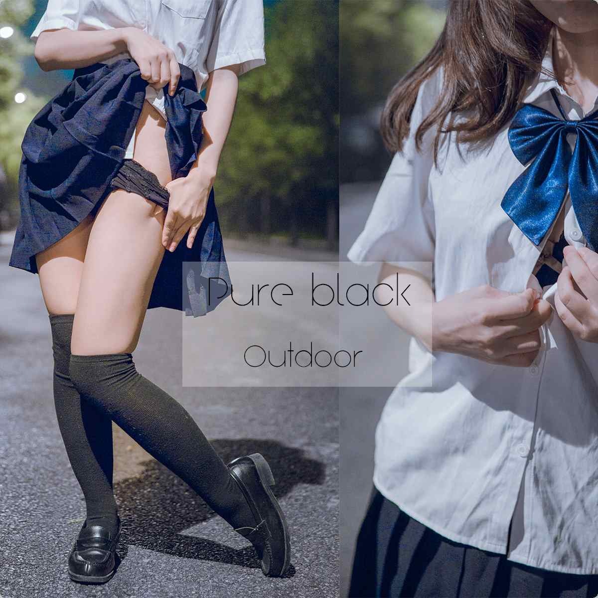 [福利姬]小鸟酱 - pure black outdoor [42P+2V] 1