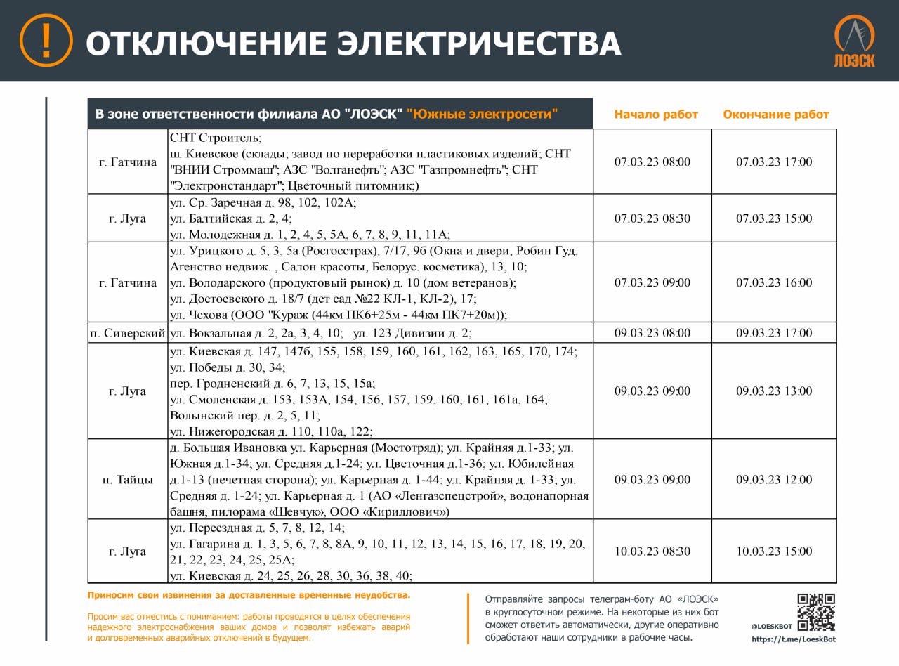 График отключения электричества ростов на дону. График плановых отключений электроэнергии.