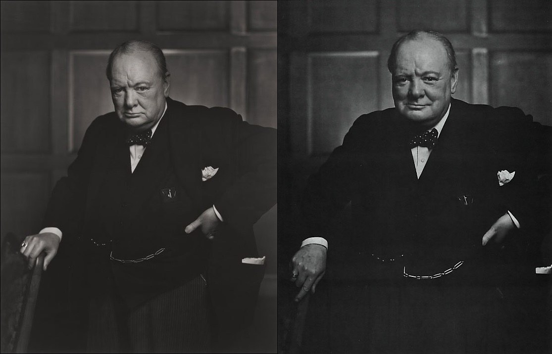 Почему на самой знаменитой своей фотографии Черчилль сердится? #история.