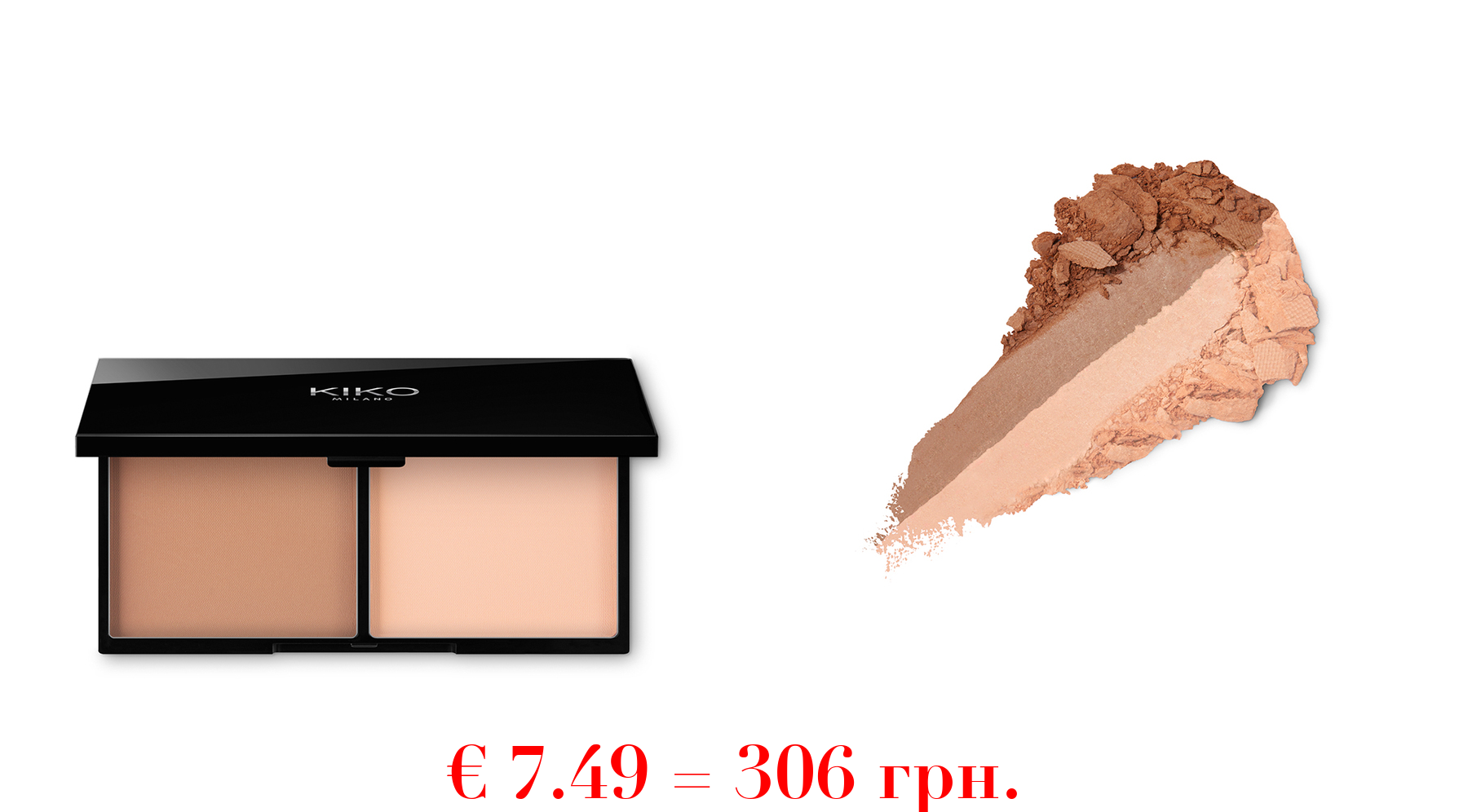 smart contouring palettePalette mit Bronzer und Highlighter für das Gesichts-Contouring
