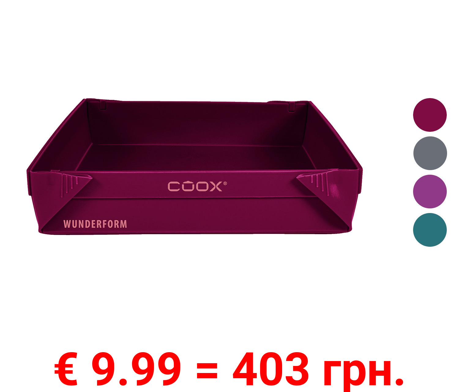 Coox Silikon-Backform Wunderform MQ quadratisch