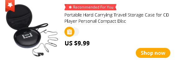 Portable Hard Carrying Travel Storage Case for CD Player Personal Compact Disc Player,CDs,Headphone,USB Cable and AUX Cable
