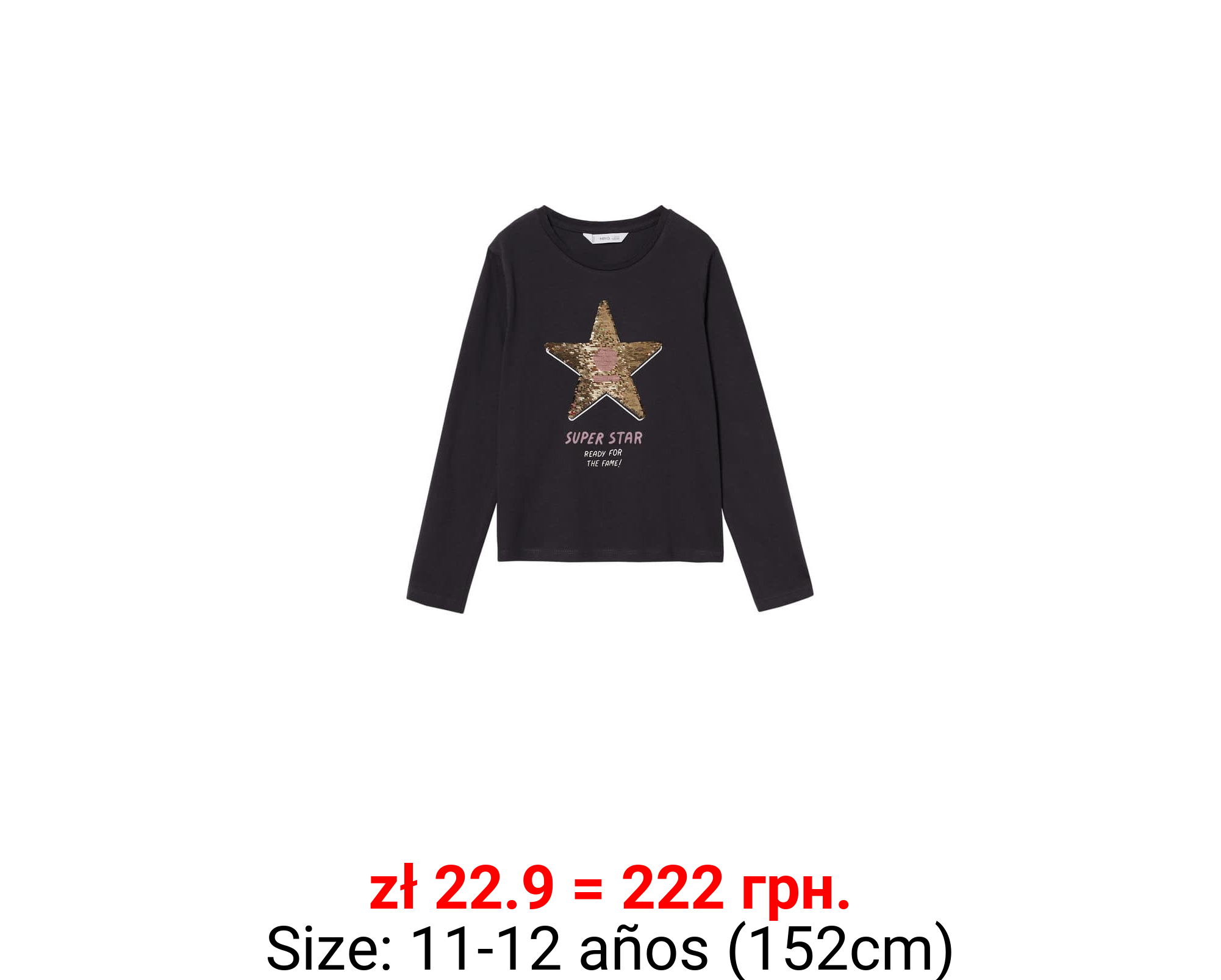 Camiseta estampada lentejuelas