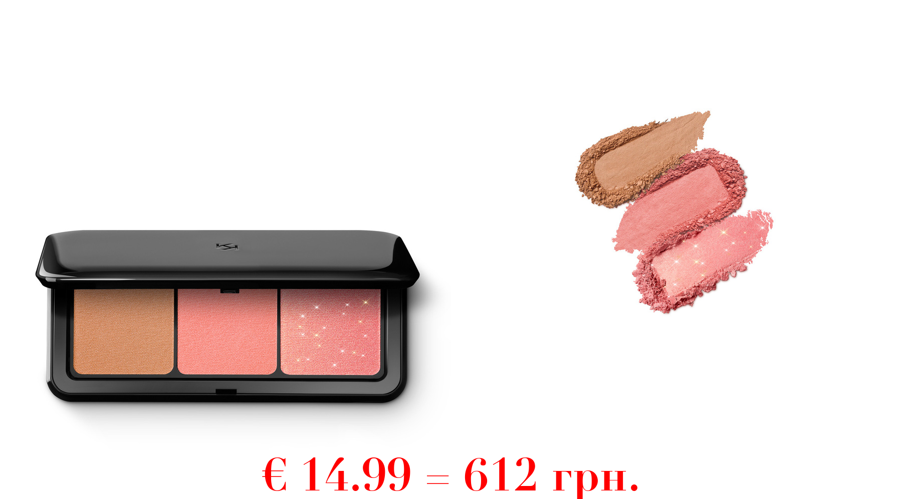 multi finish trio blush & bronzer palette