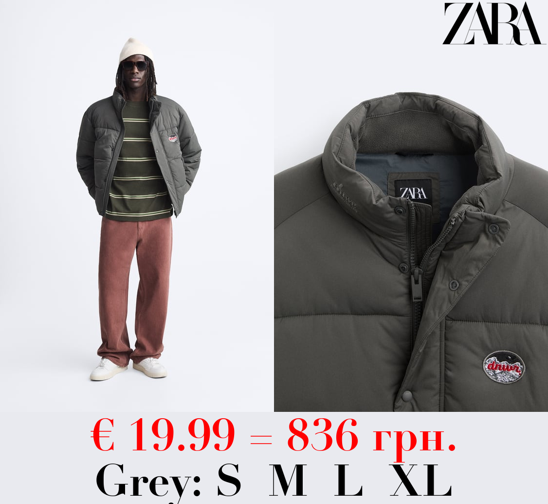 PUFFER JACKET WITH PATCH