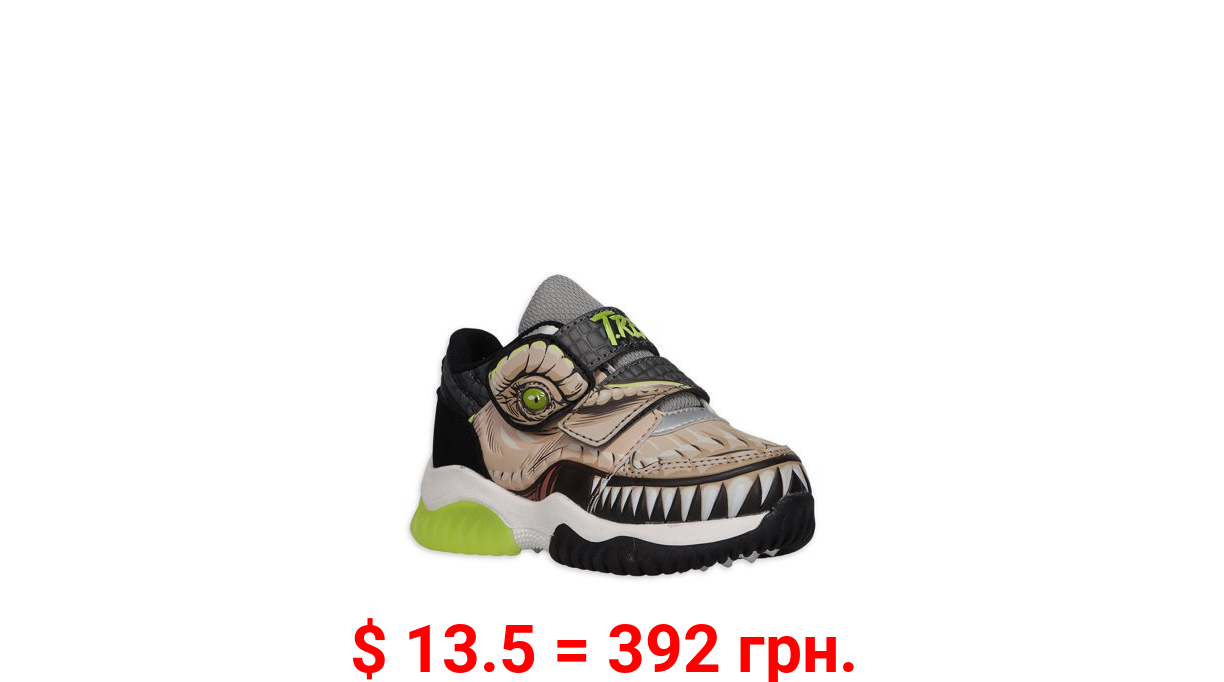 Jurassic World Toddler Boys License Light Up Athletic Sneaker, Sizes 8-13