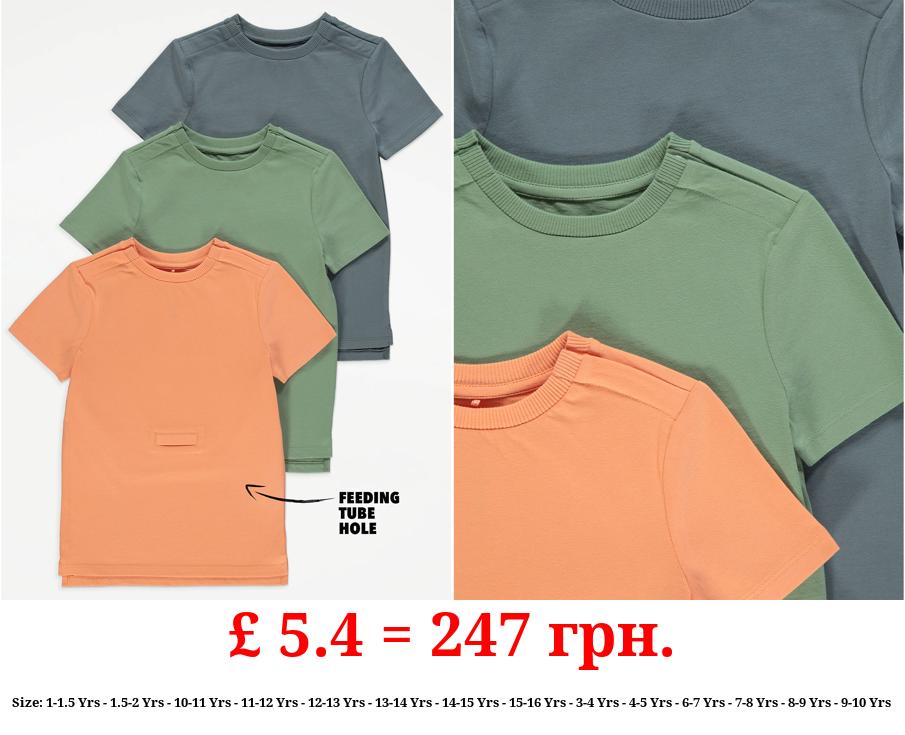 Easy On Adaptive Plain T-Shirts 3 Pack