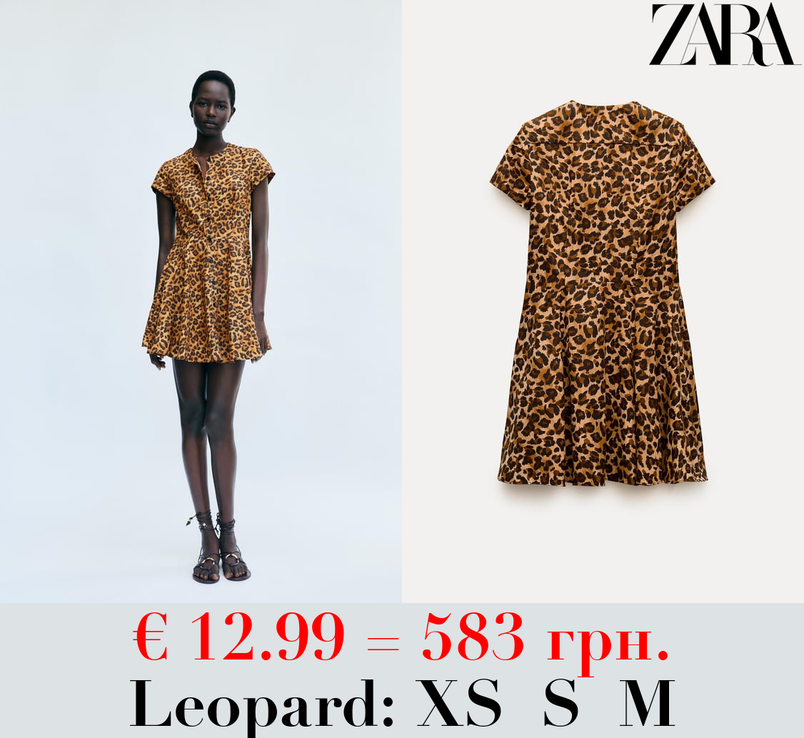 ZW COLLECTION SHORT PRINTED DRESS