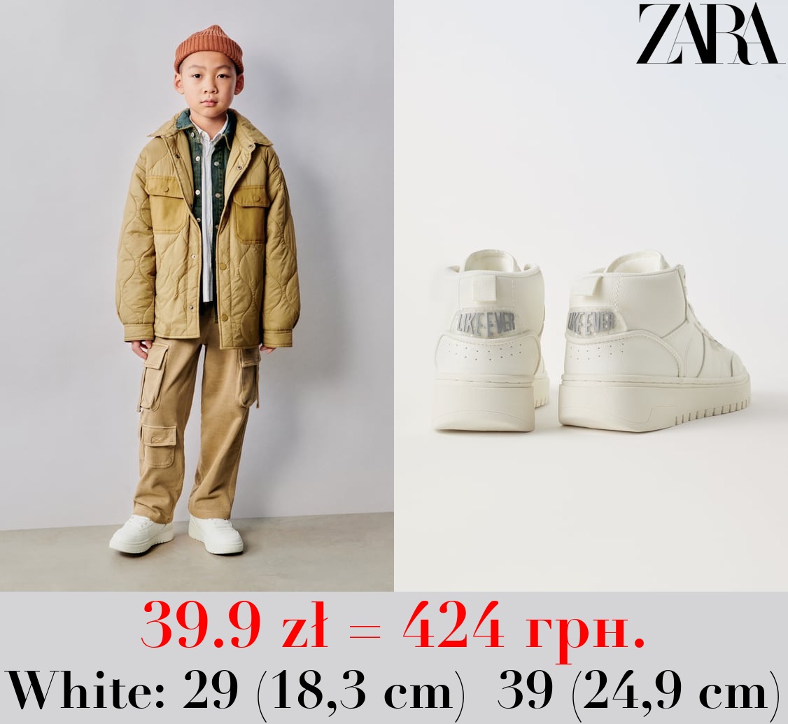 MULTI-PIECE HIGH TOP SNEAKERS