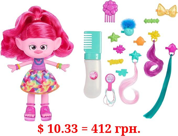 Mattel ​DreamWorks Trolls Band Together Doll & 15+ Accessories, Hair-tastic Queen Poppy Fashion Doll with Glitter Comb