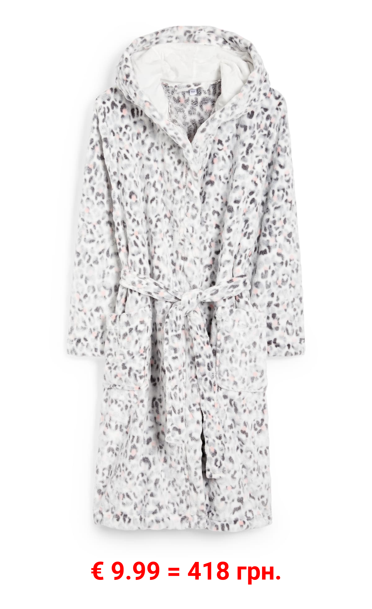 Bademantel mit Kapuze