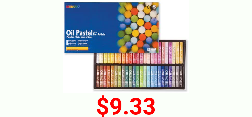 Mungyo Oil Pastels in Assorted Colours - 11 x 70 mm (Pack of 48)