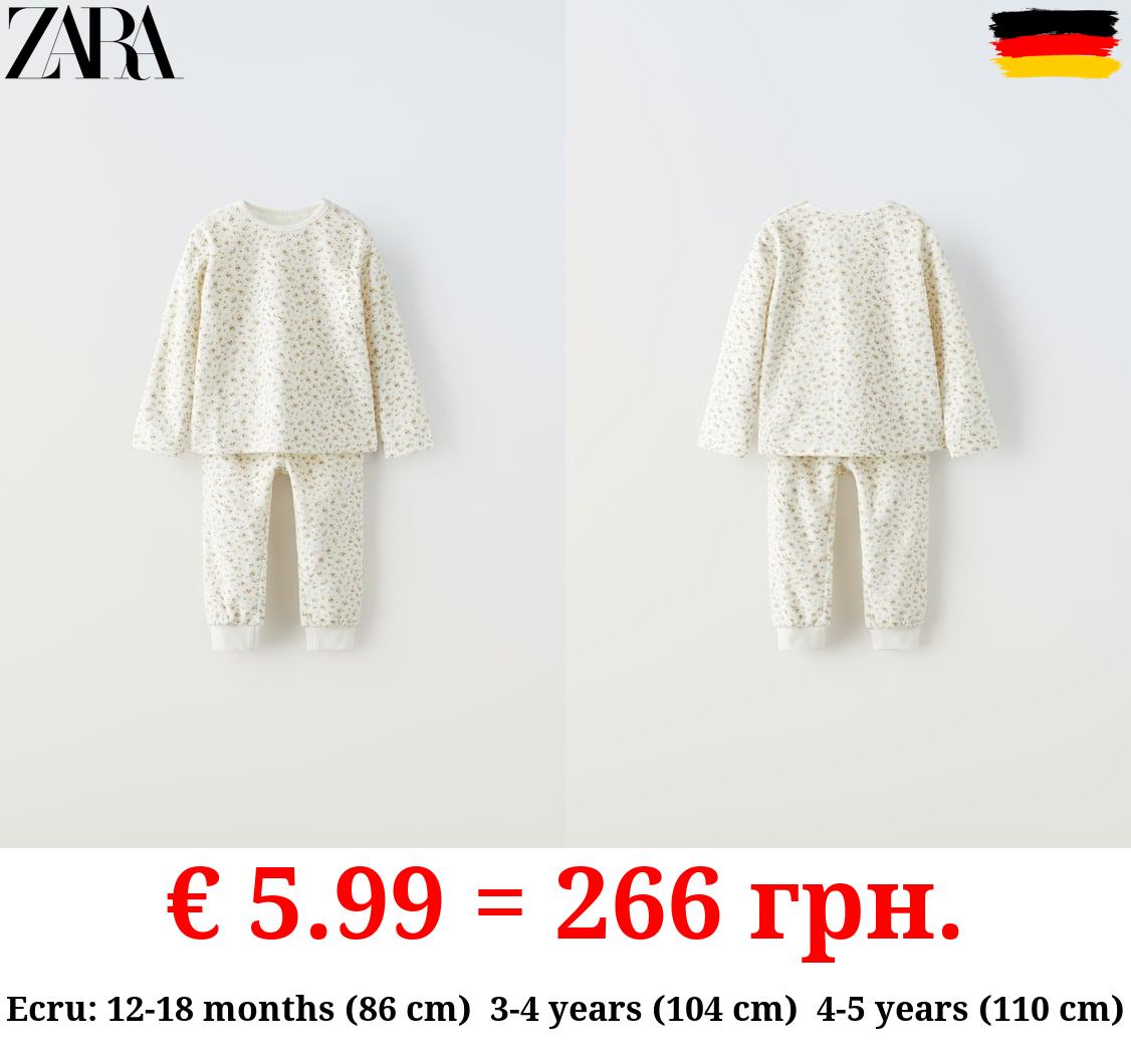 1-6 YEARS/ FLORAL VELOUR CO-ORD