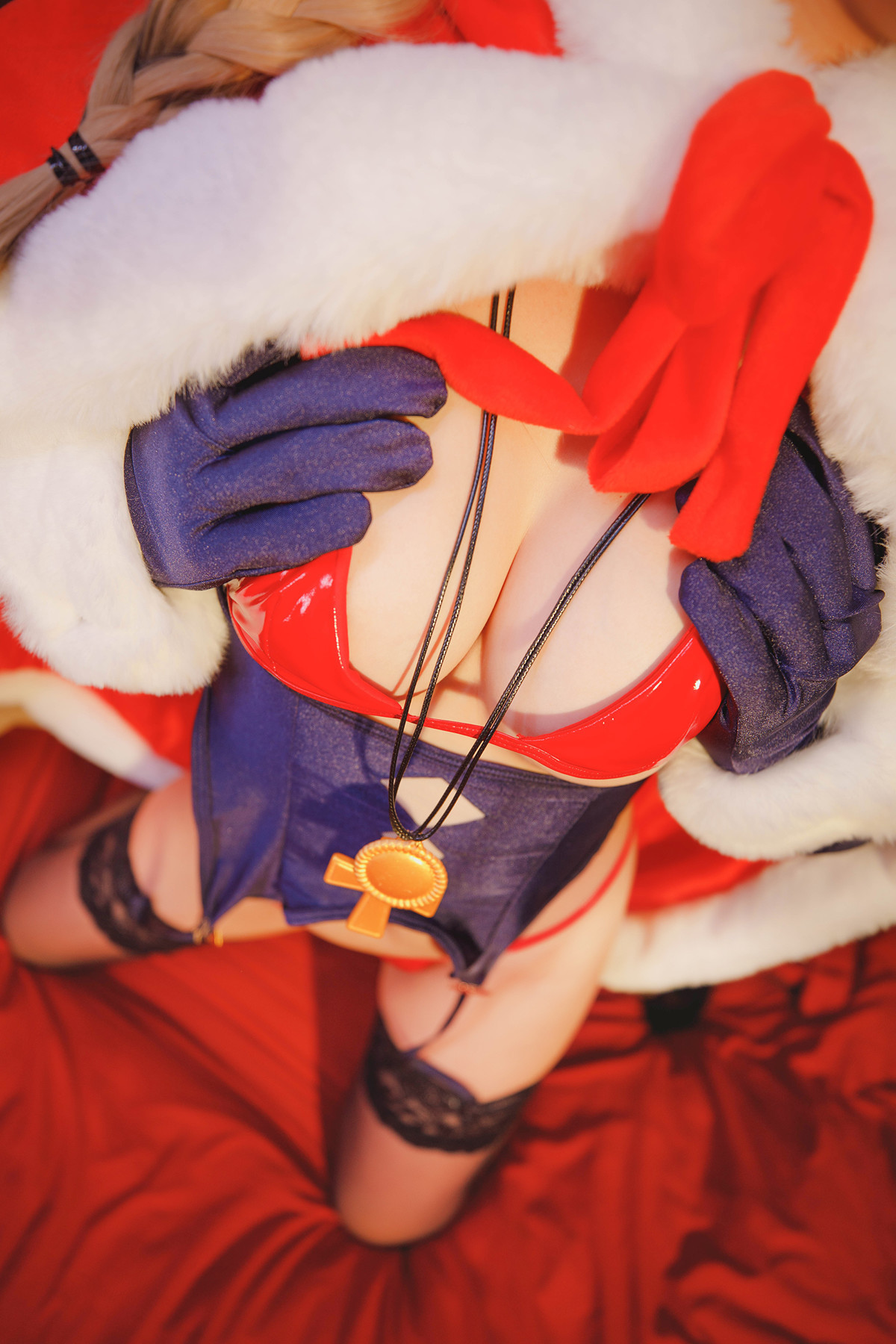 Cosplay 神楽坂真冬 绝对企画-圣诞小鹿《鹿の恩返し》 Set.02 6