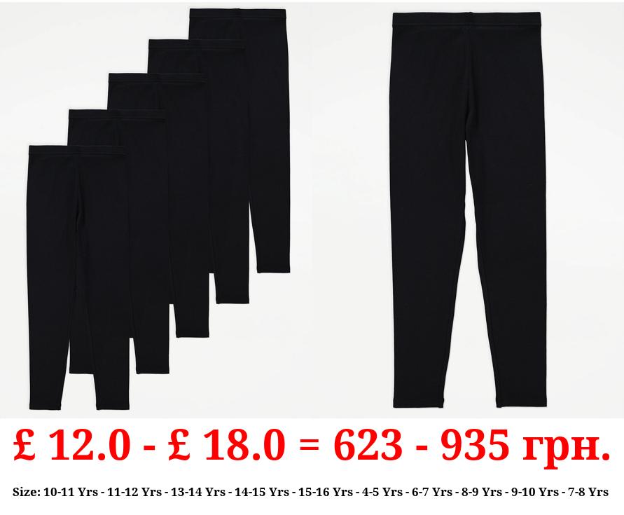 Black Leggings 5 Pack