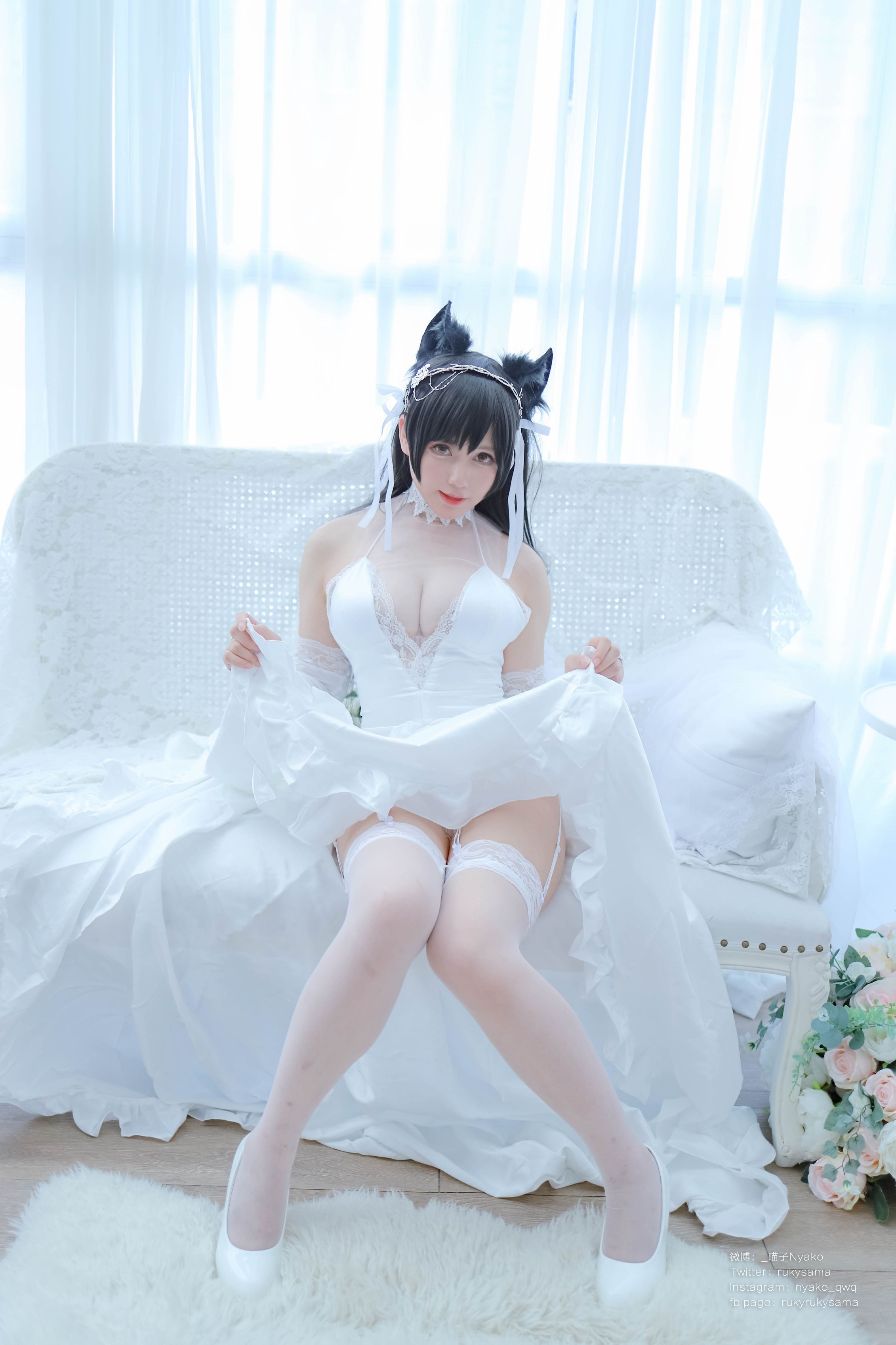 Nyako喵子 爱宕婚纱(62P177MB) 30