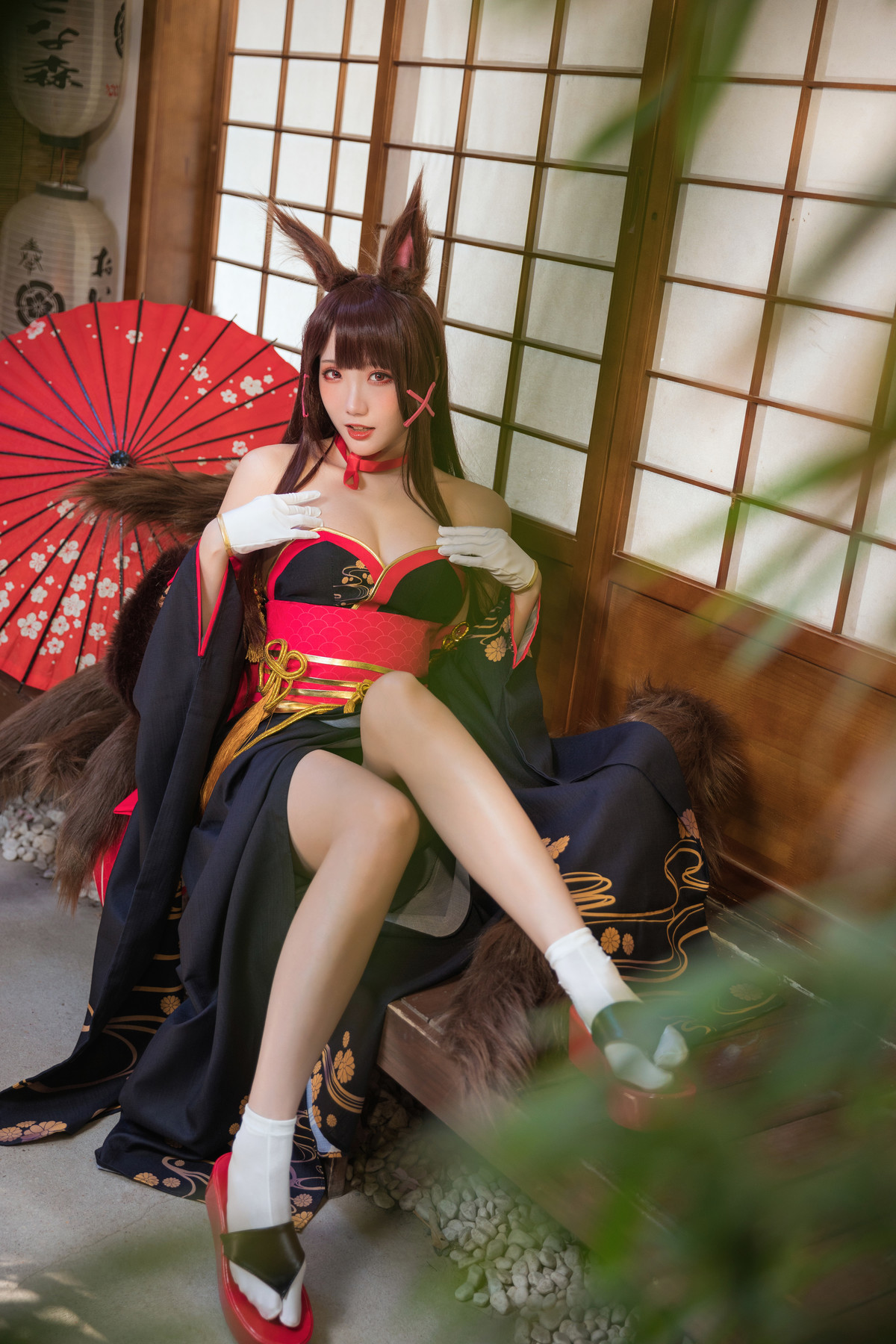 Cosplay 瓜希酱 赤城 Akagi 1