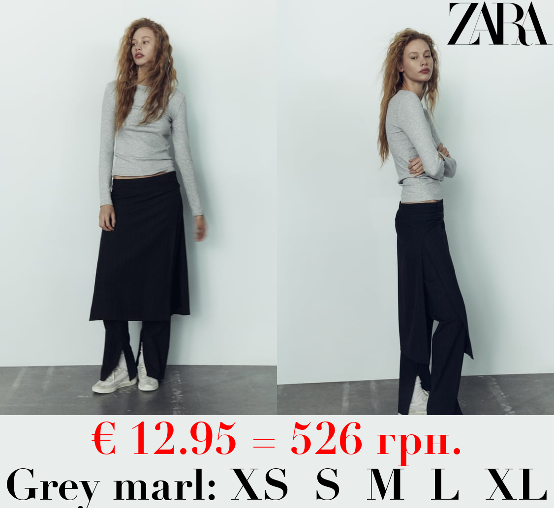 LIGHTWEIGHT RIBBED T-SHIRT