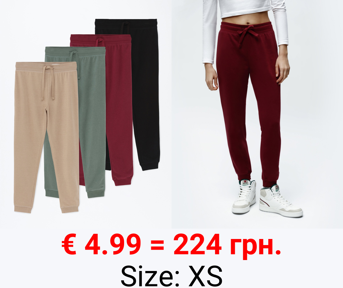 Pack of 4 basic trousers