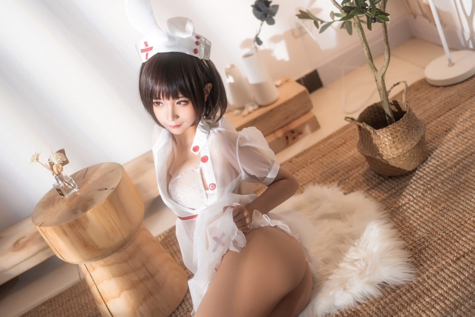 Cosplay 蠢沫沫 Chunmomo 透明护士 22