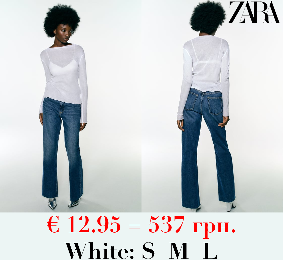 SEMI-SHEER CREPE COTTON TOP