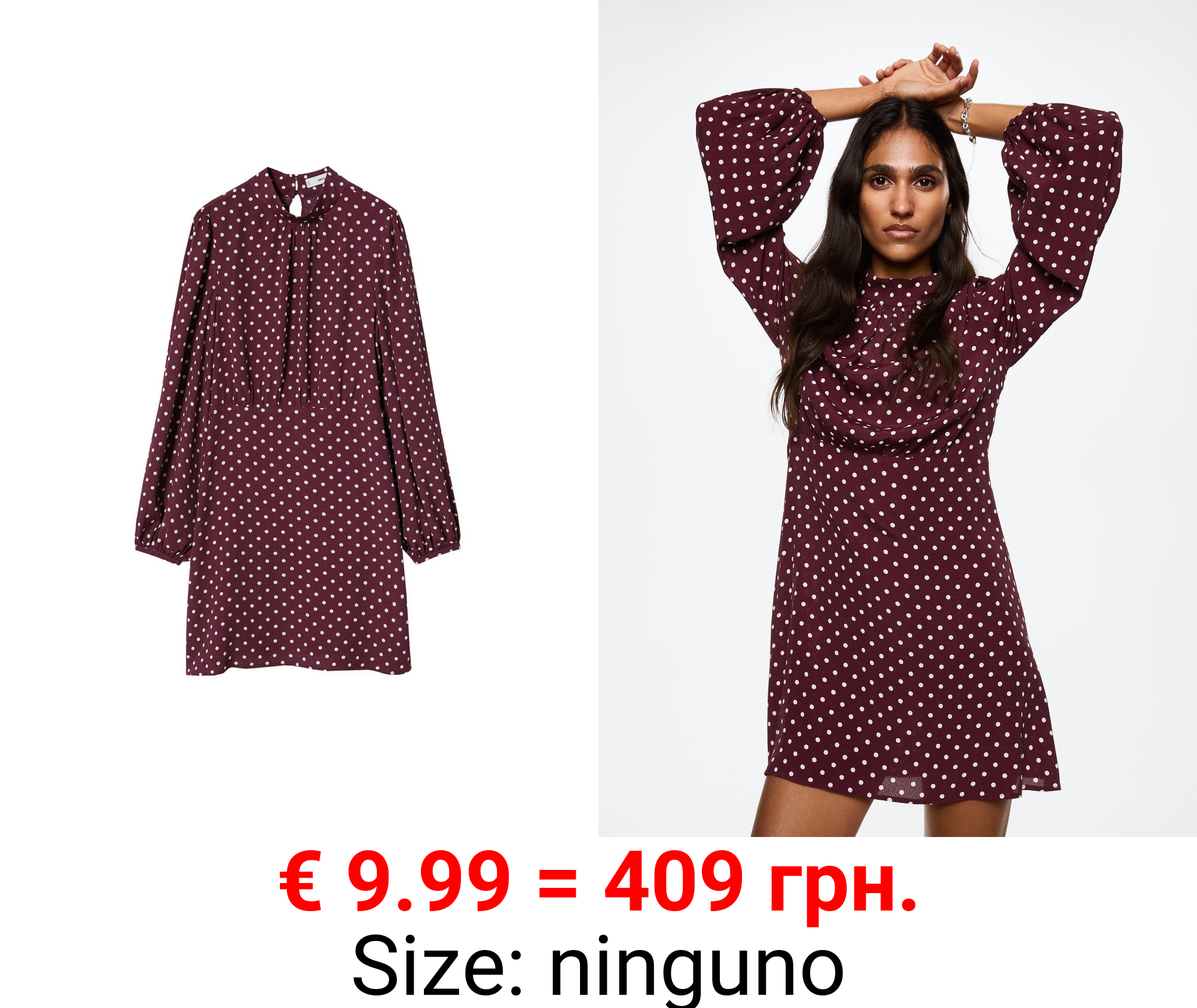 vestido fluido estampado