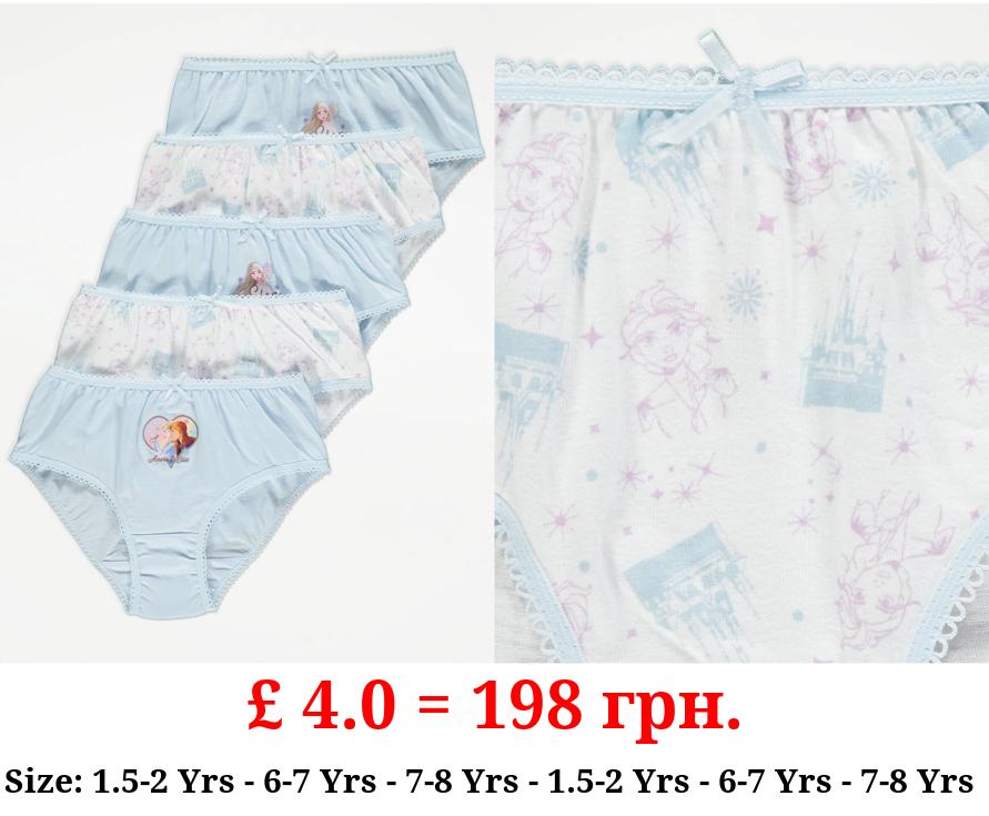 Disney Frozen Blue Character Briefs 5 Pack