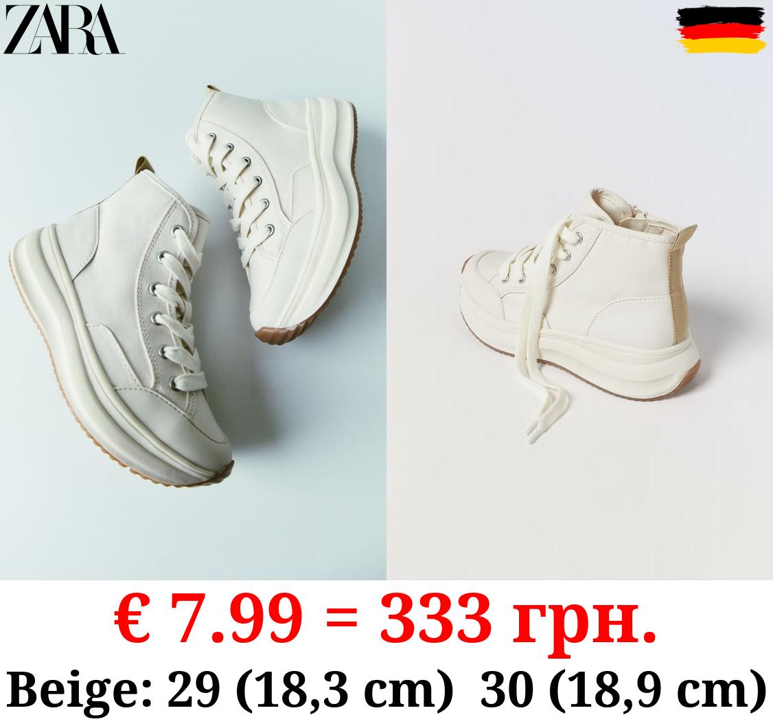 CHUNKY-SOLE HIGH-TOP SNEAKERS