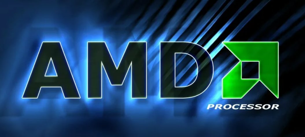 AMD. Advanced Micro devices. AMD a9 logo.